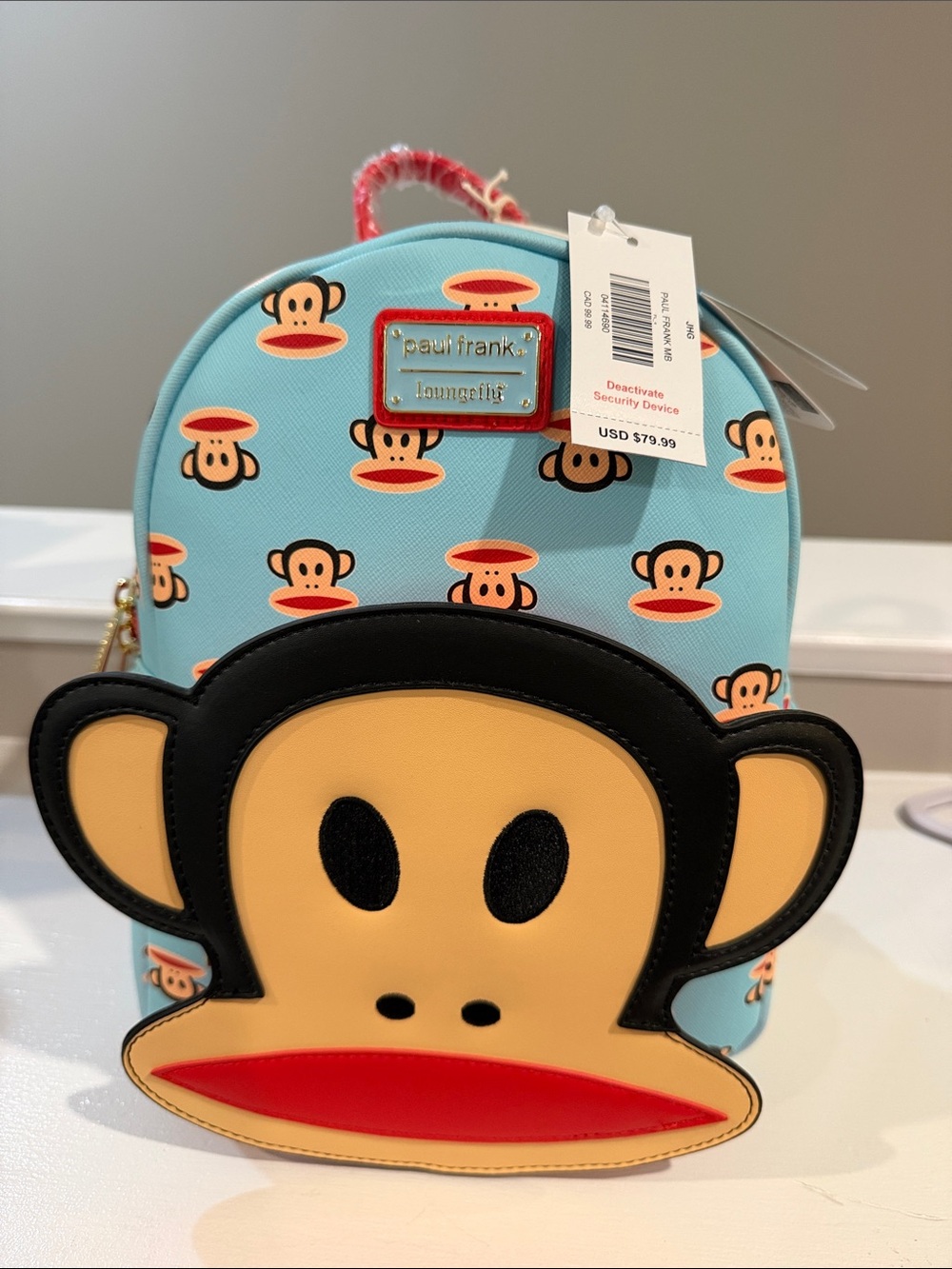 Loungefly x Paul Frank Julius Mini Backpack Bag / Purse NWT